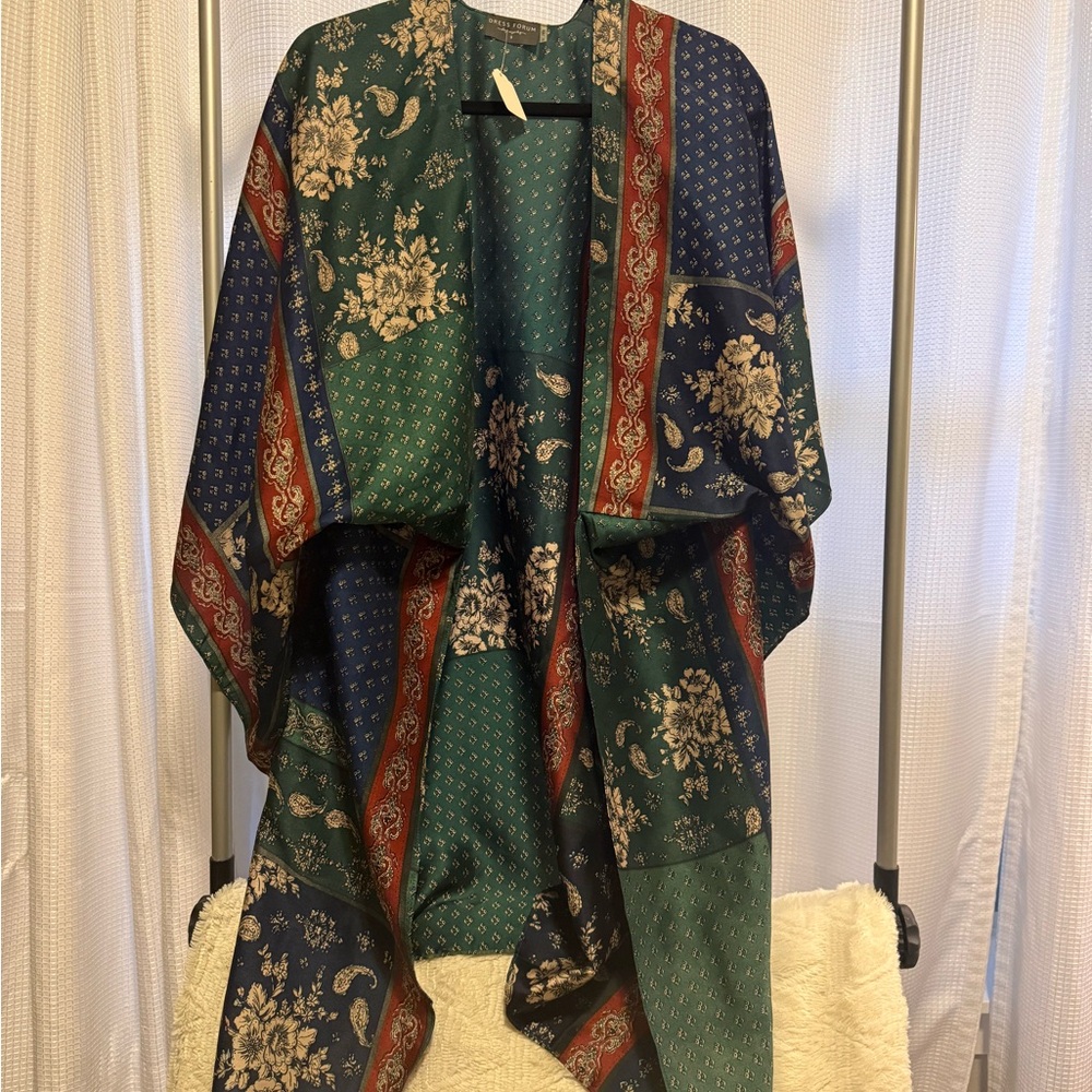 Dress Forum Multicolor Patchwork kimono cardigan